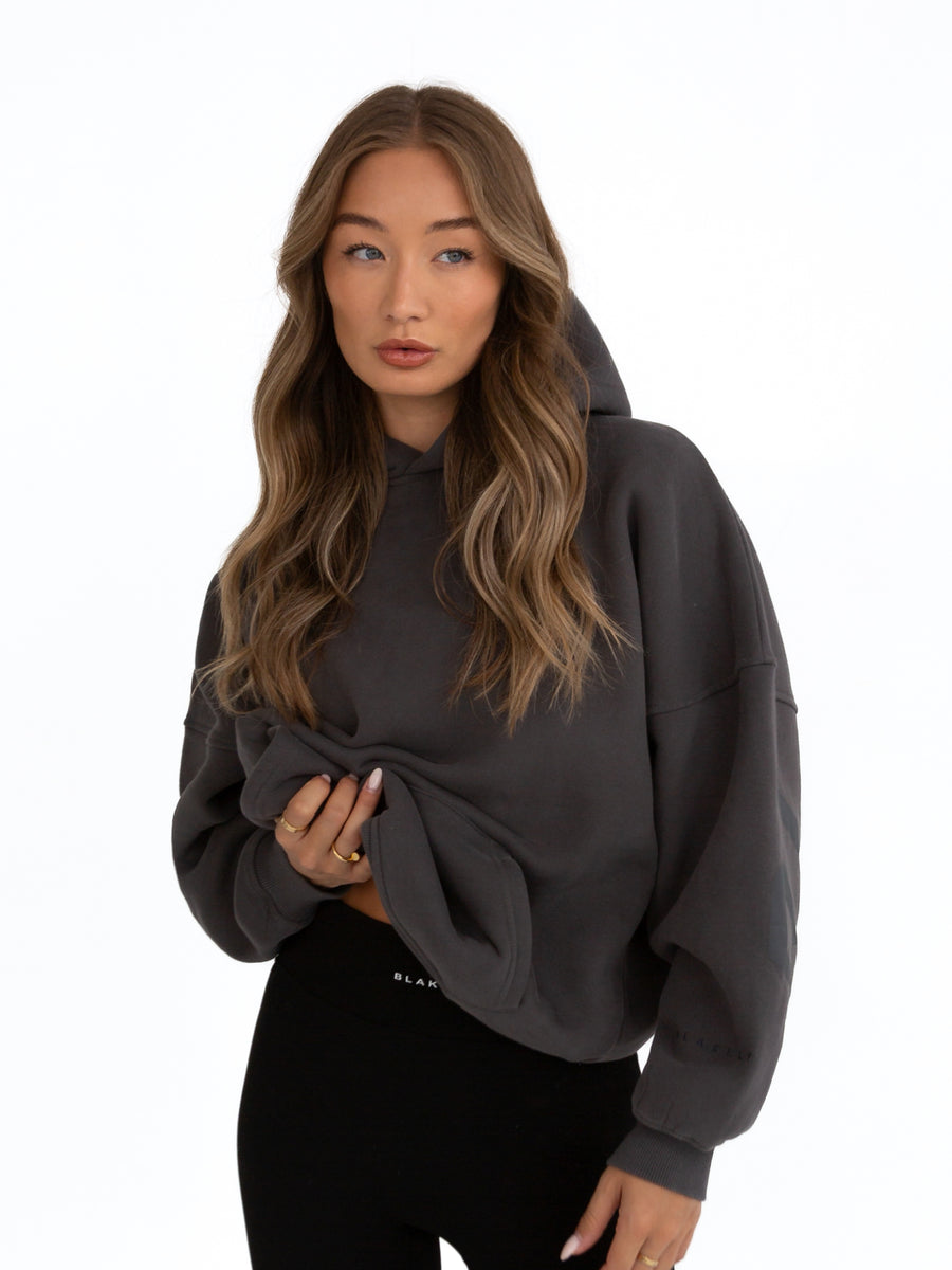 Tonal Isabel Oversized Hoodie - Charcoal