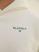 Riviera Initial Relaxed Hoodie - Ivory