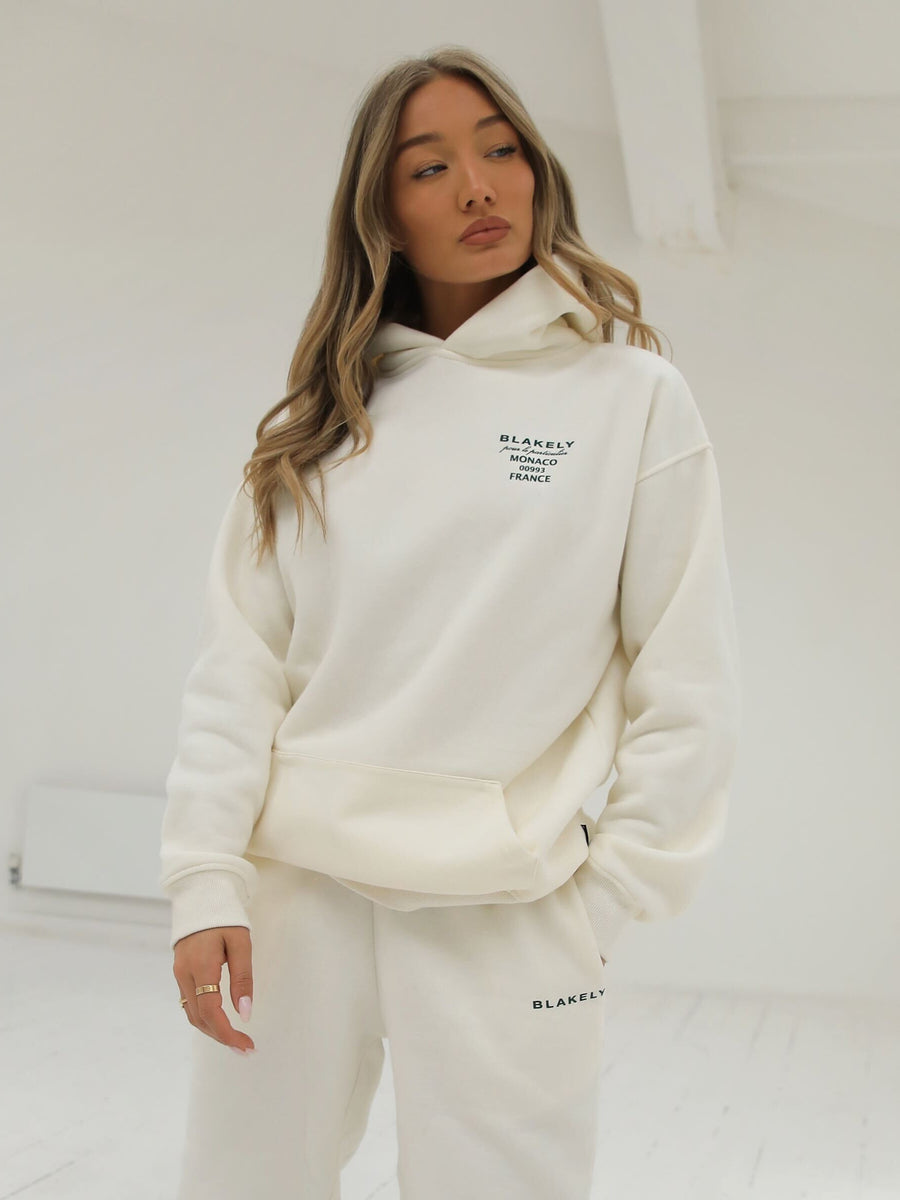 Monaco Oversized Hoodie - Ivory