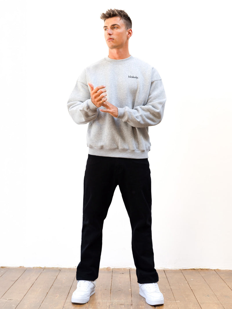 Sami Relaxed Sweater - Marl Grey