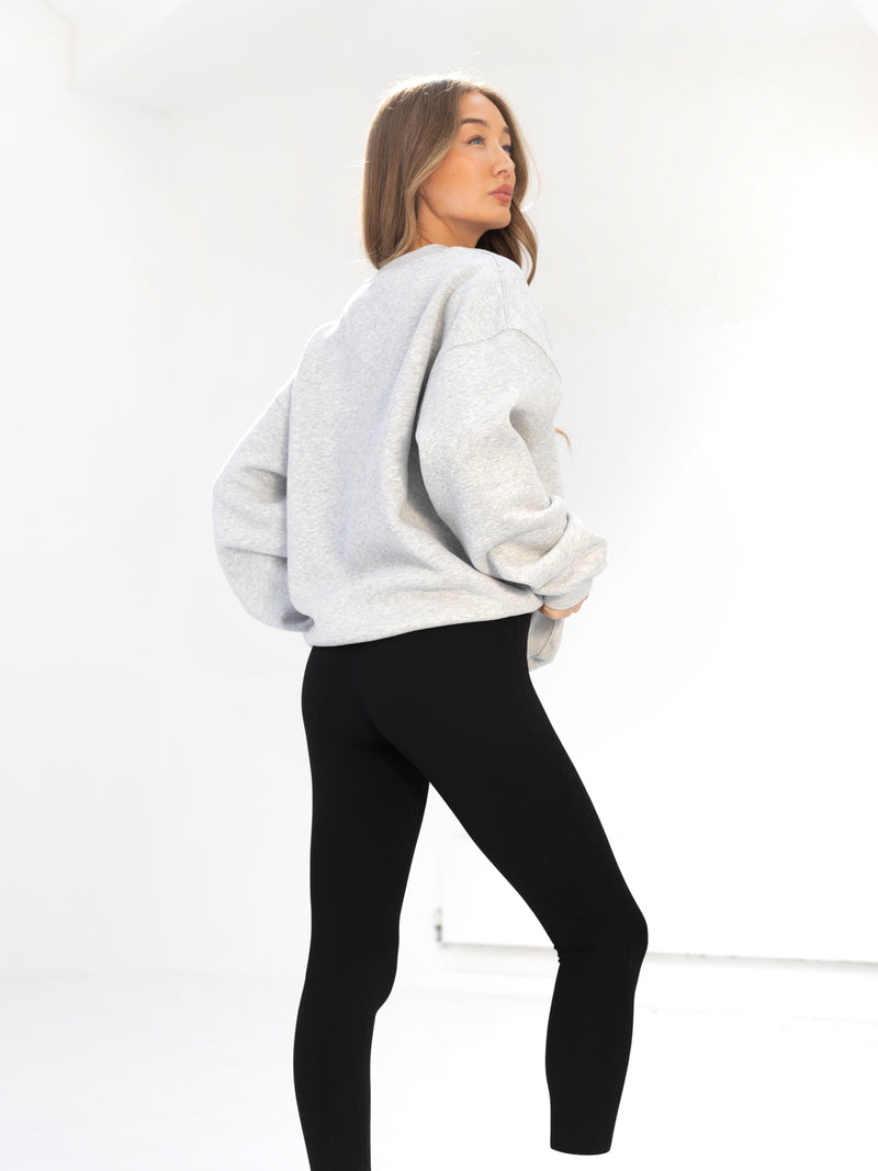 Sami Oversized Sweater - Marl Grey