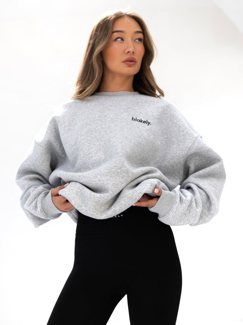 Sami Oversized Sweater - Marl Grey