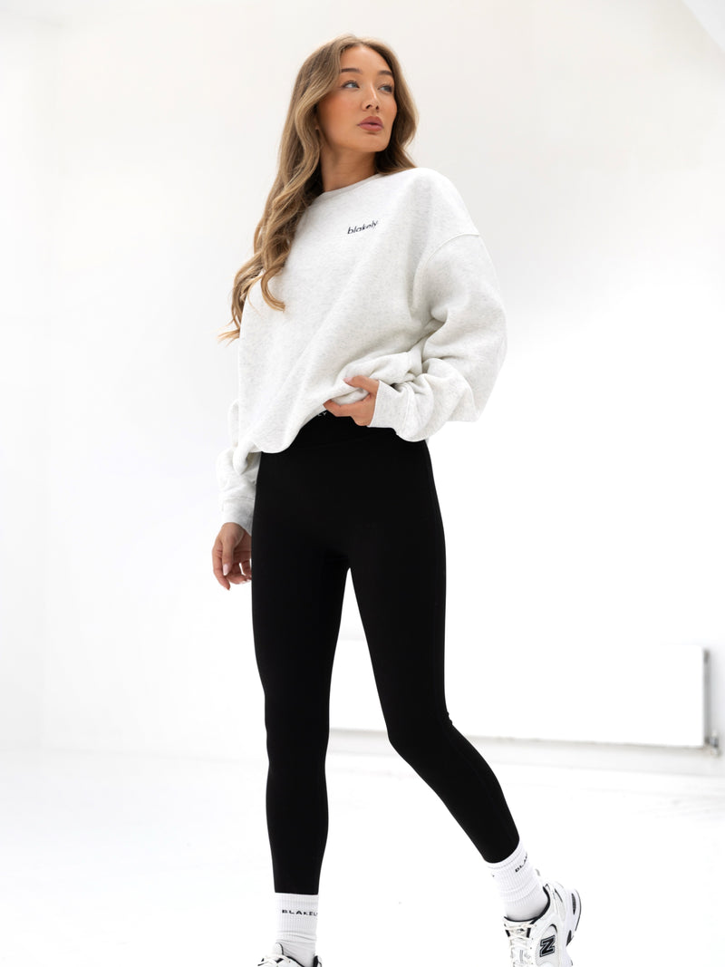 Sami Oversized Sweater - Marl White