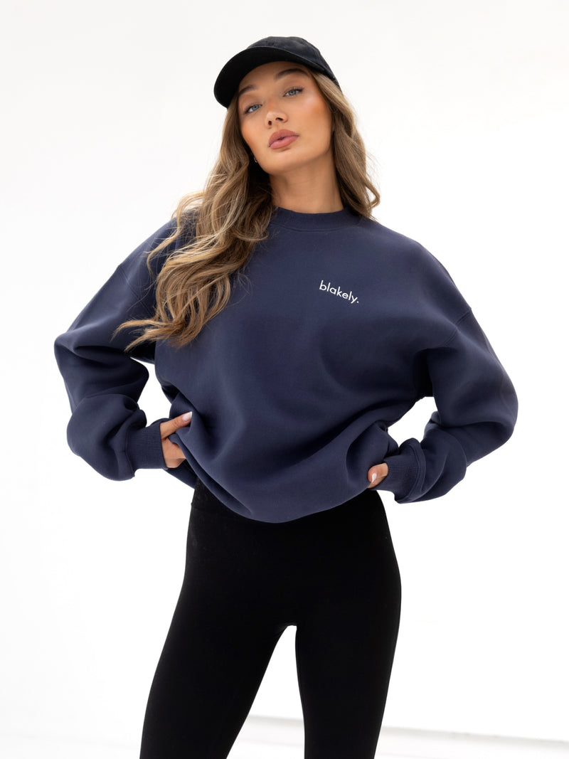 Sami Oversized Sweater - True Navy