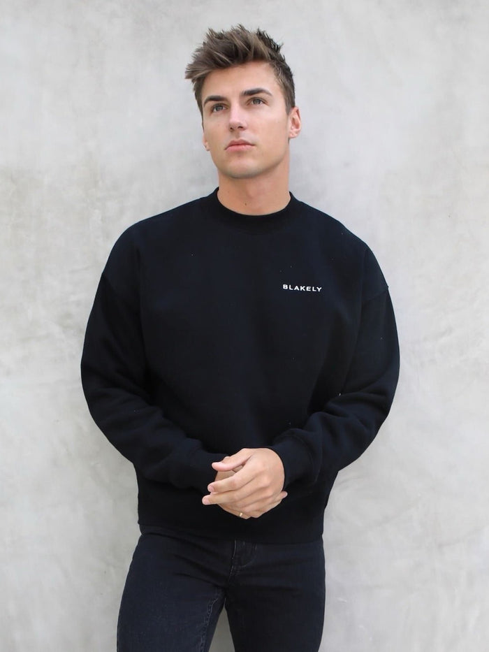 Series Relaxed Jumper - Black
