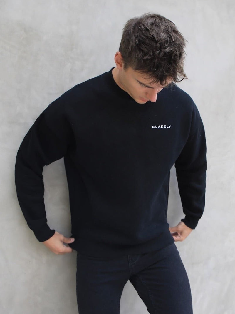 Series Relaxed Sweater - Black