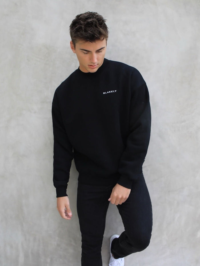 Series Relaxed Jumper - Black