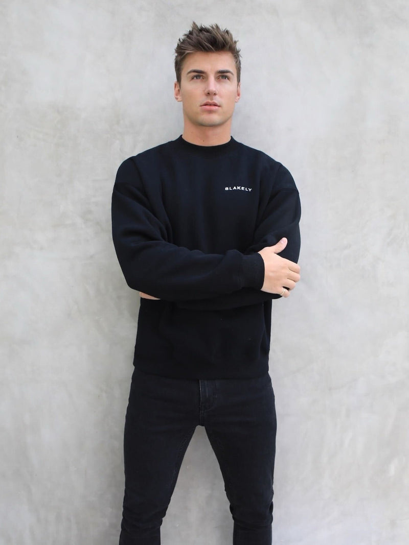 Series Relaxed Sweater - Black