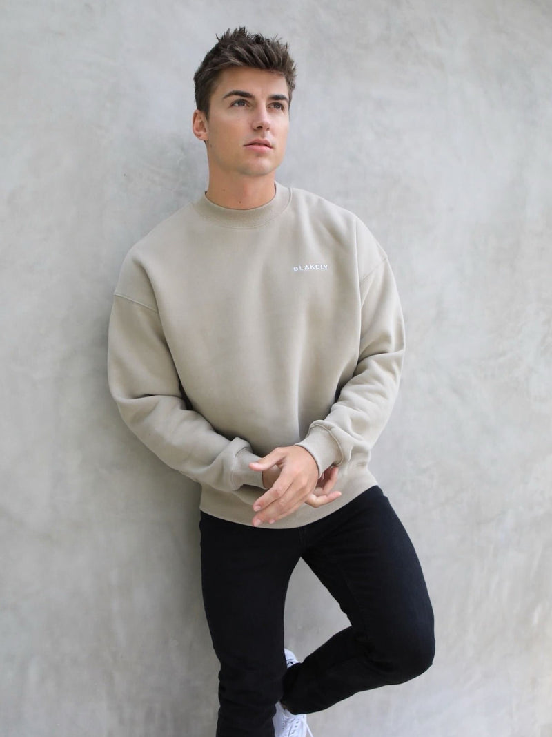 Series Relaxed Jumper - Washed Khaki