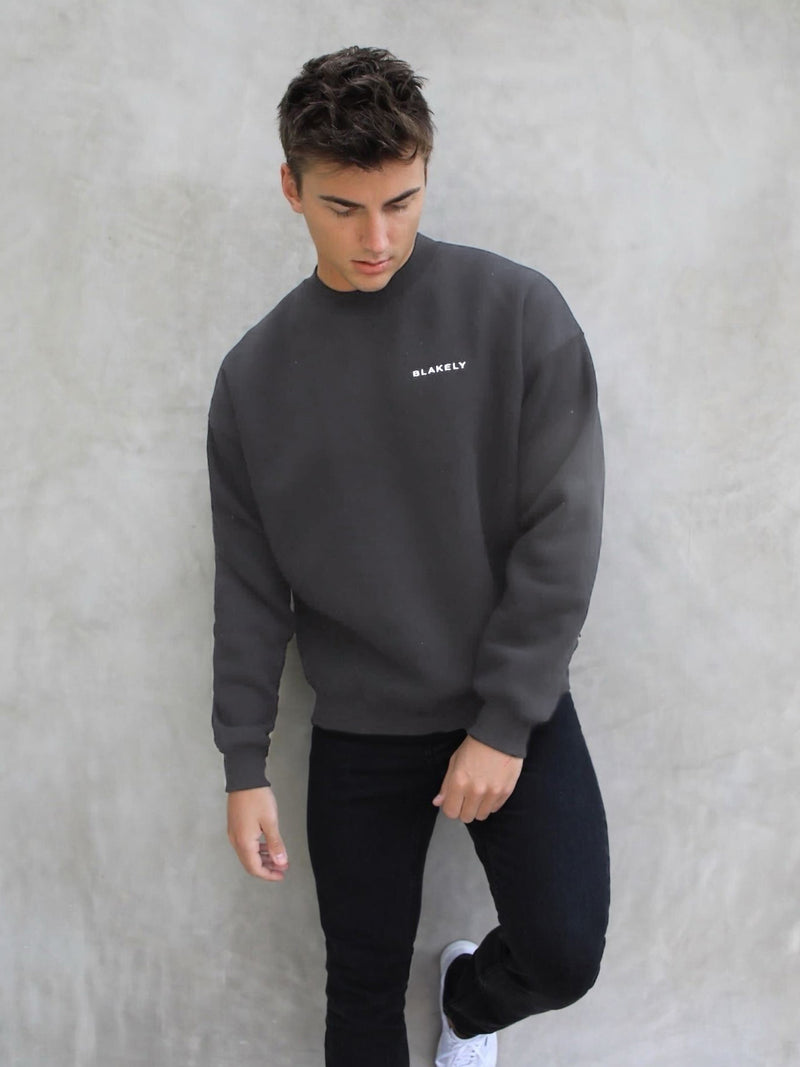 Series Relaxed Sweater - Charcoal