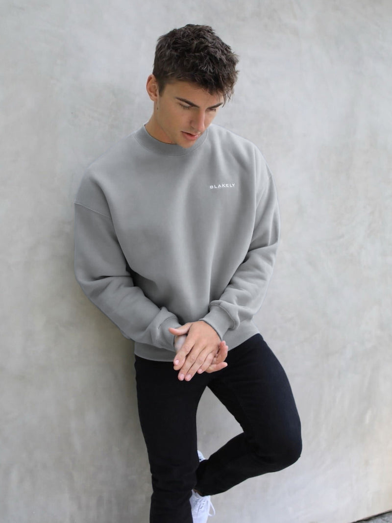 Series Relaxed Sweater - Stone Grey