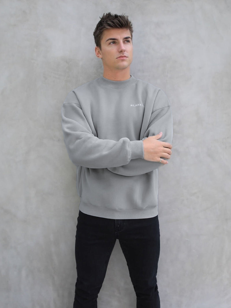 Series Relaxed Sweater - Stone Grey