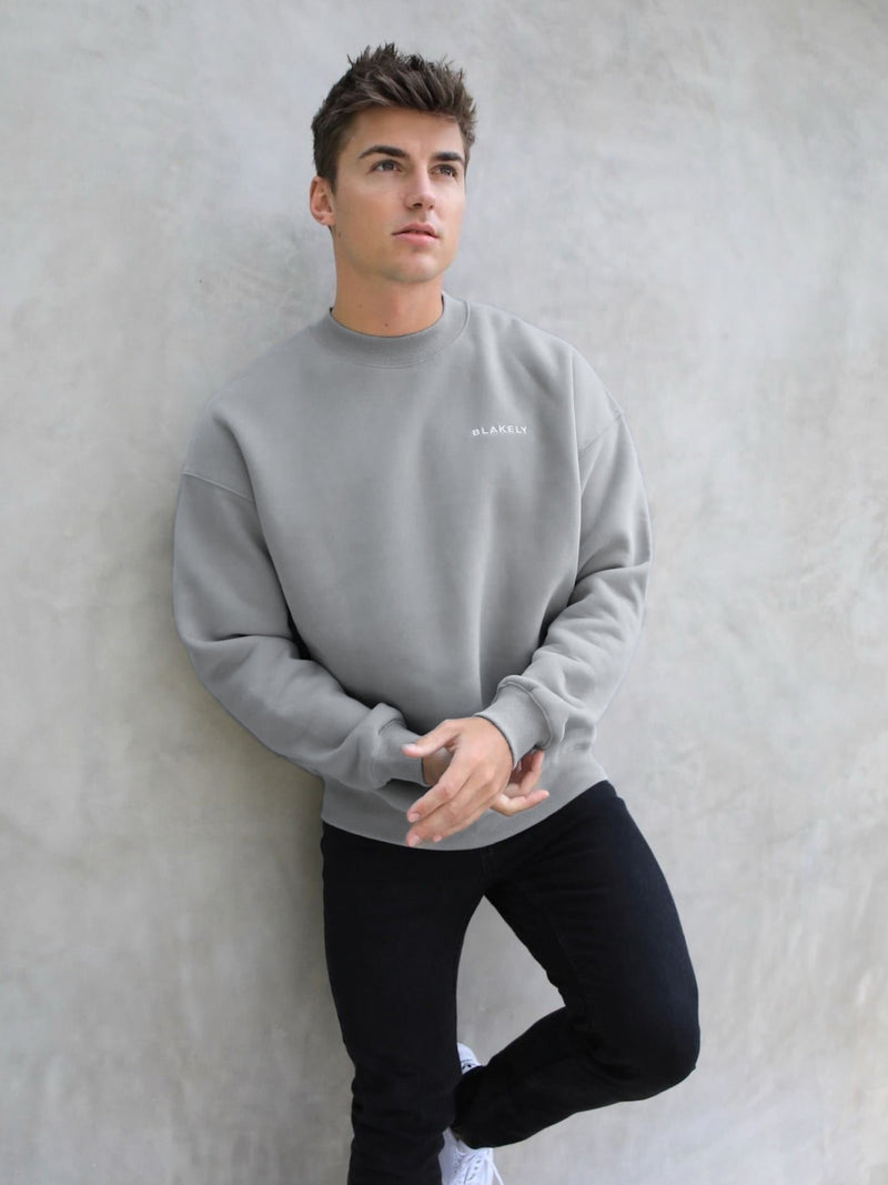 Series Relaxed Sweater - Stone Grey