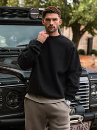 Blakely Basic Relaxed Sweater - Black