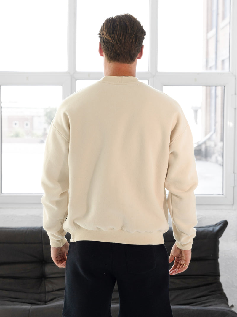 Blakely Basic Relaxed Sweater - Bone