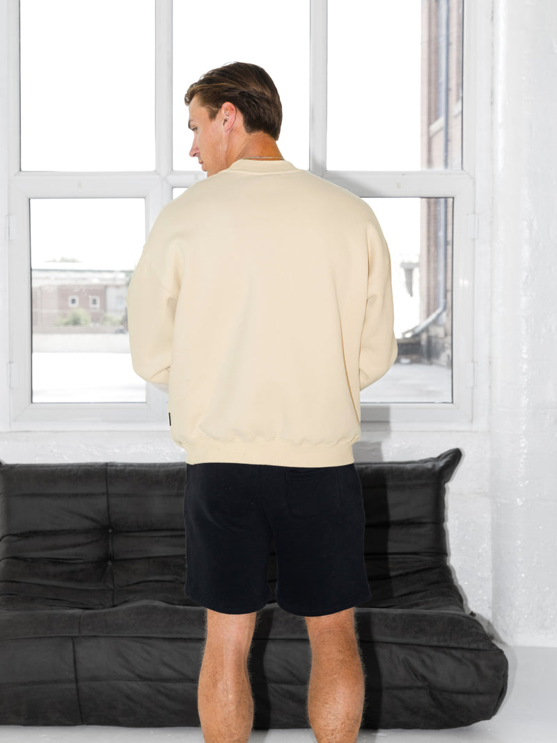 Blakely Basic Relaxed Sweater - Bone