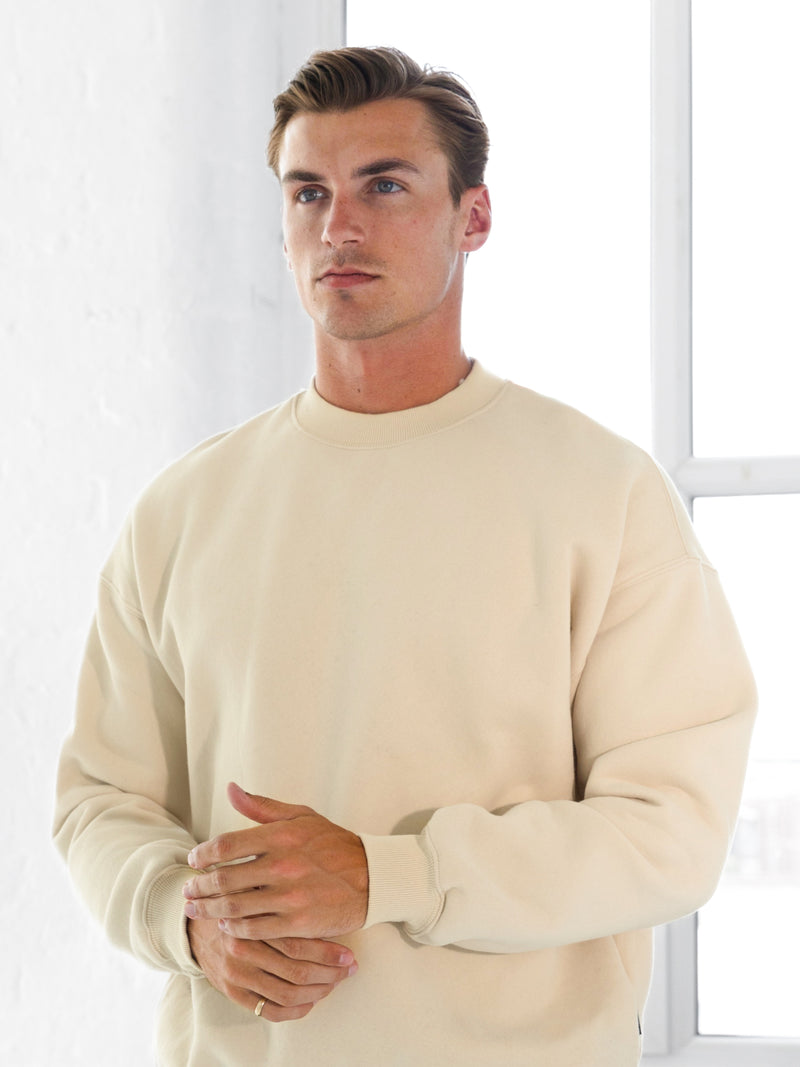 Blakely Basic Relaxed Sweater - Bone