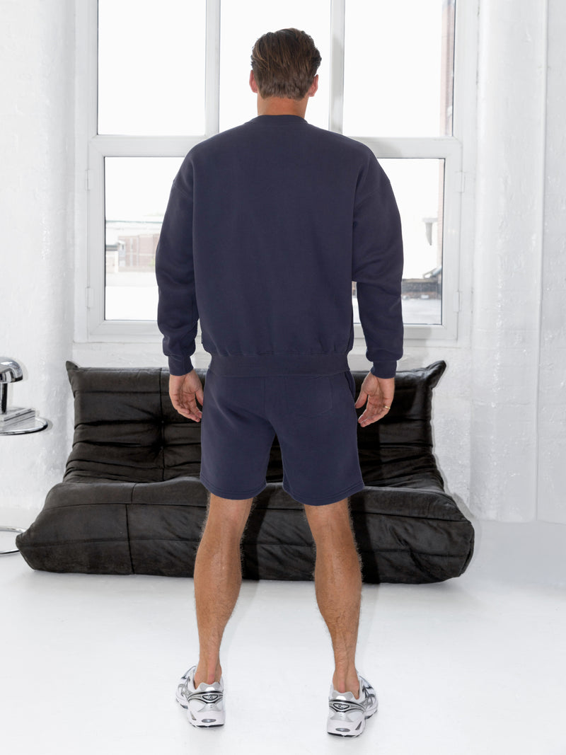 Blakely Basic Relaxed Sweater - True Navy