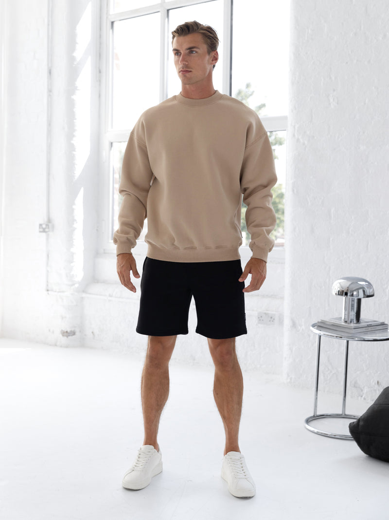 Blakely Basic Relaxed Sweater - Light Tan