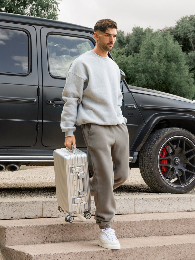 Blakely Basic Relaxed Sweater - Marl Grey