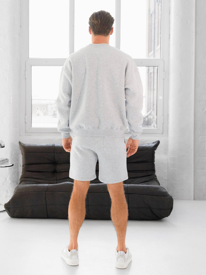 Blakely Basic Relaxed Sweater - Marl Grey