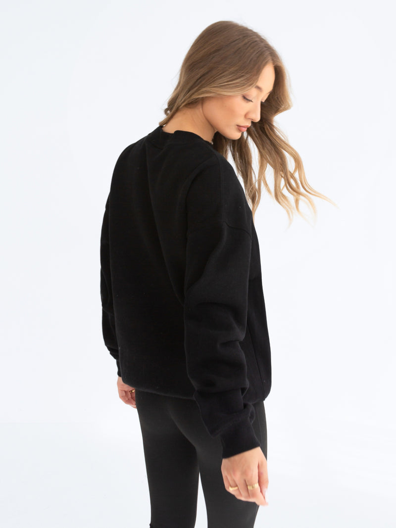 Composure Oversized Sweater - Black