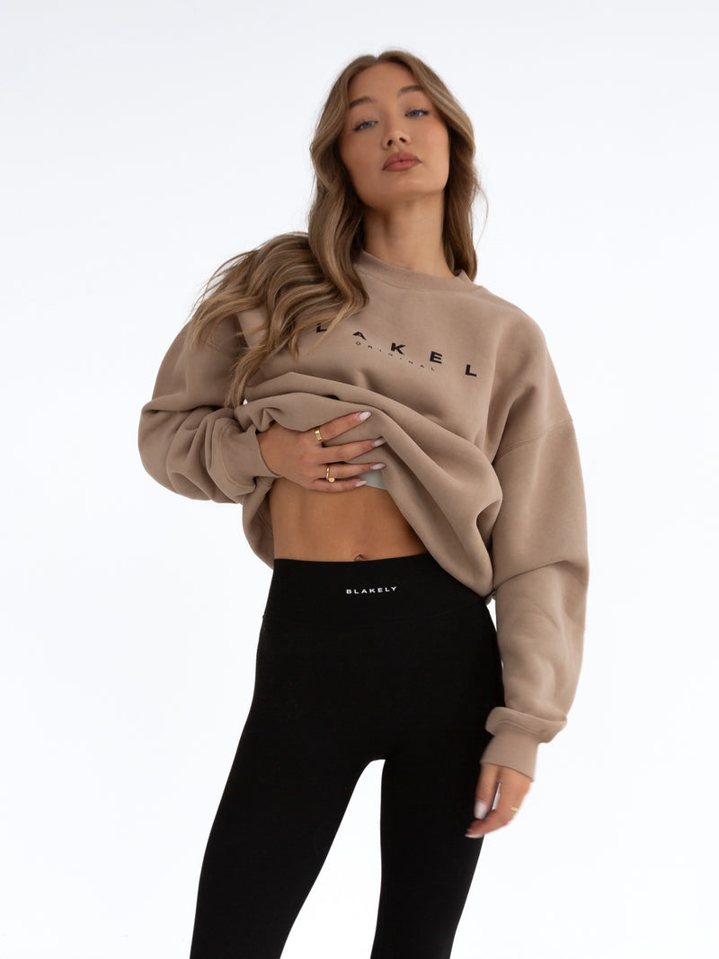 Composure Oversized Sweater - Tan