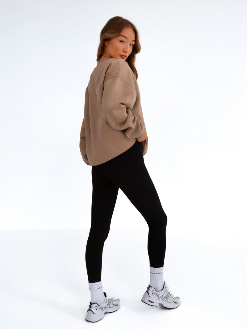 Composure Oversized Sweater - Tan