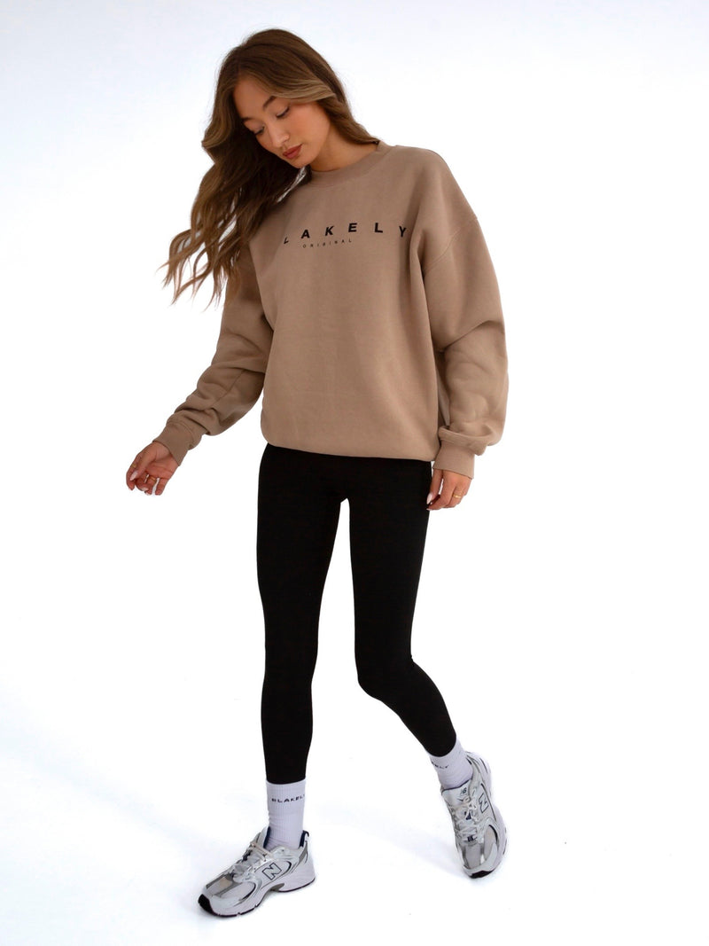 Composure Oversized Sweater - Tan