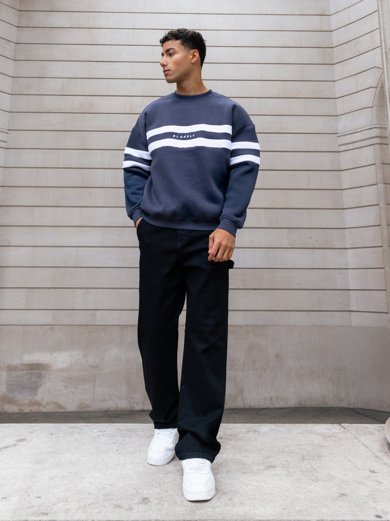 Noah Relaxed Sweater - True Navy