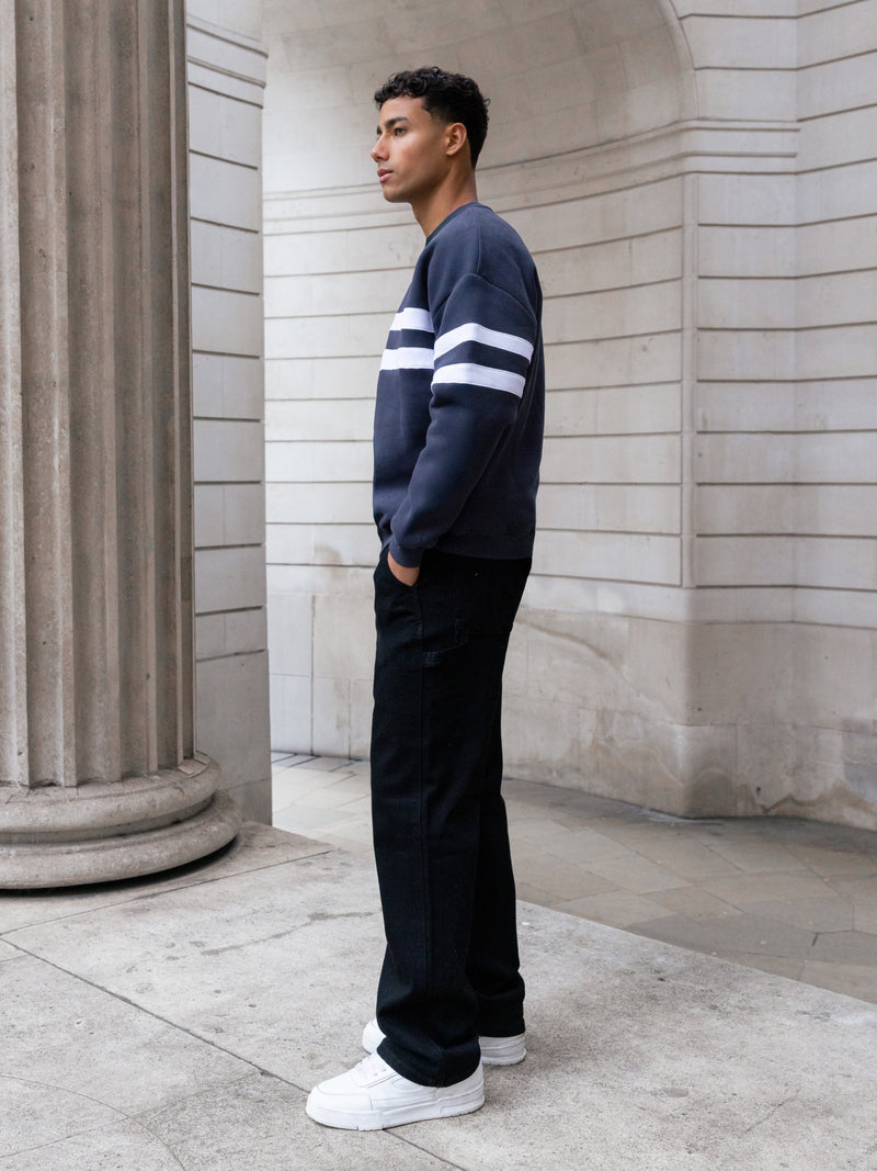 Noah Relaxed Sweater - True Navy