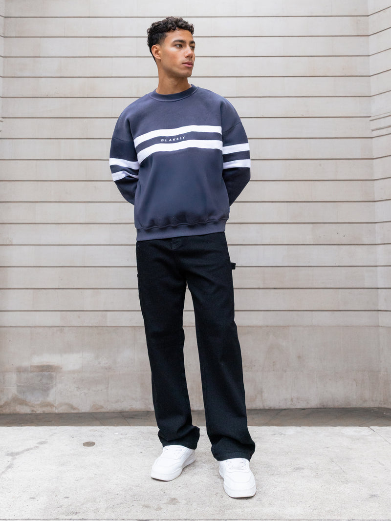 Noah Relaxed Sweater - True Navy