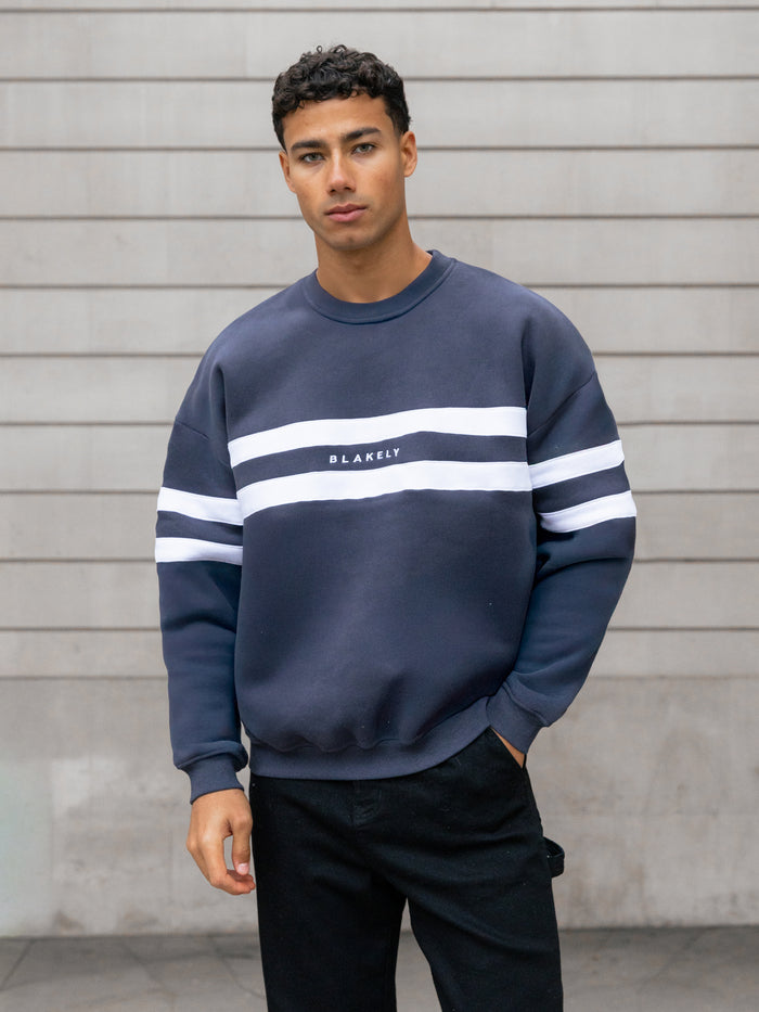 Noah Relaxed Sweater - True Navy