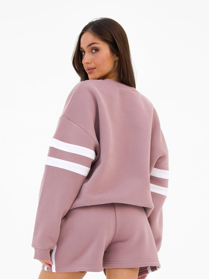Amber Oversized Sweater - Dusty Pink