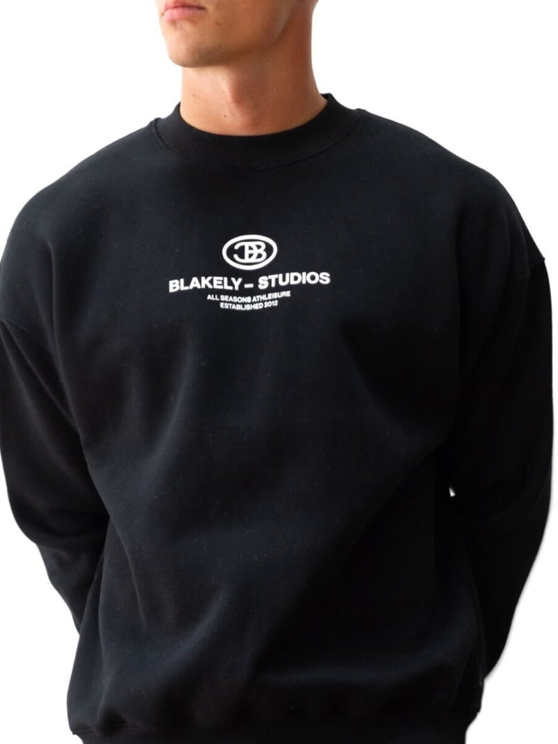 Mercer Relaxed Sweater - Black