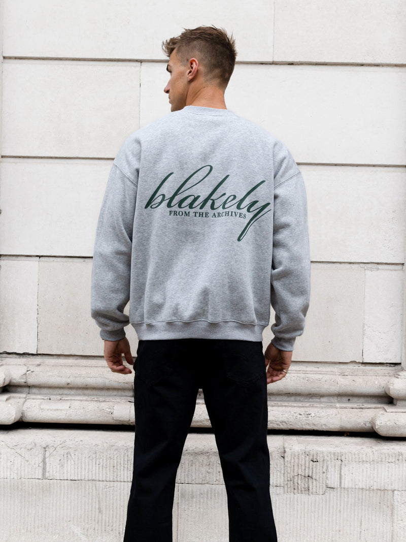 Austin Relaxed Sweater - Marl Grey