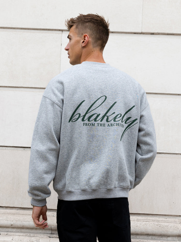 Austin Relaxed Sweater - Marl Grey