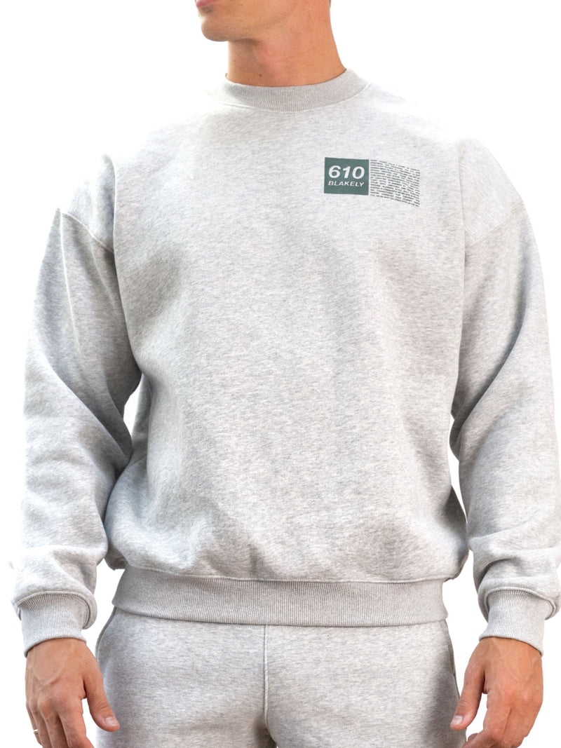 Tribeca 610 Relaxed Sweater - Marl Grey