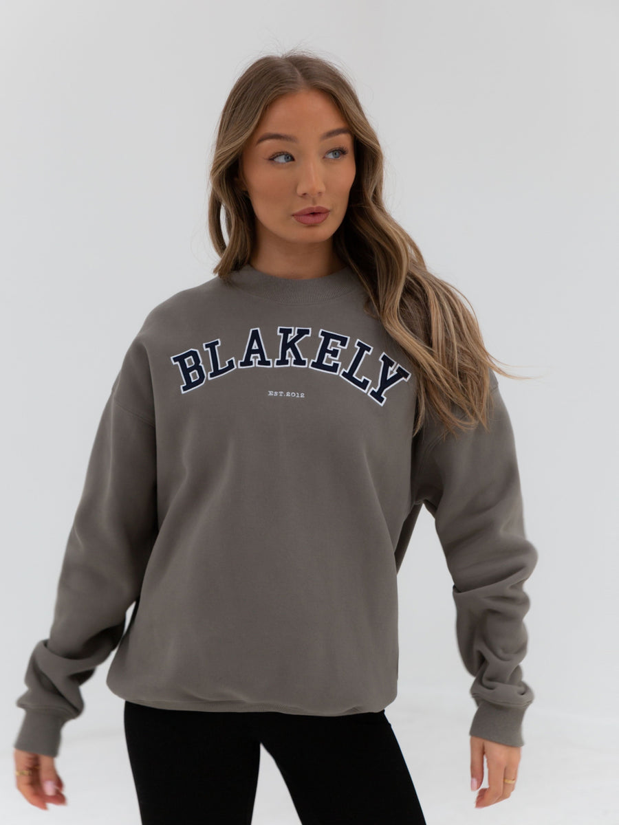 Buy Blakely Womens Safari Green Varsity Jumper – Blakely Clothing Us