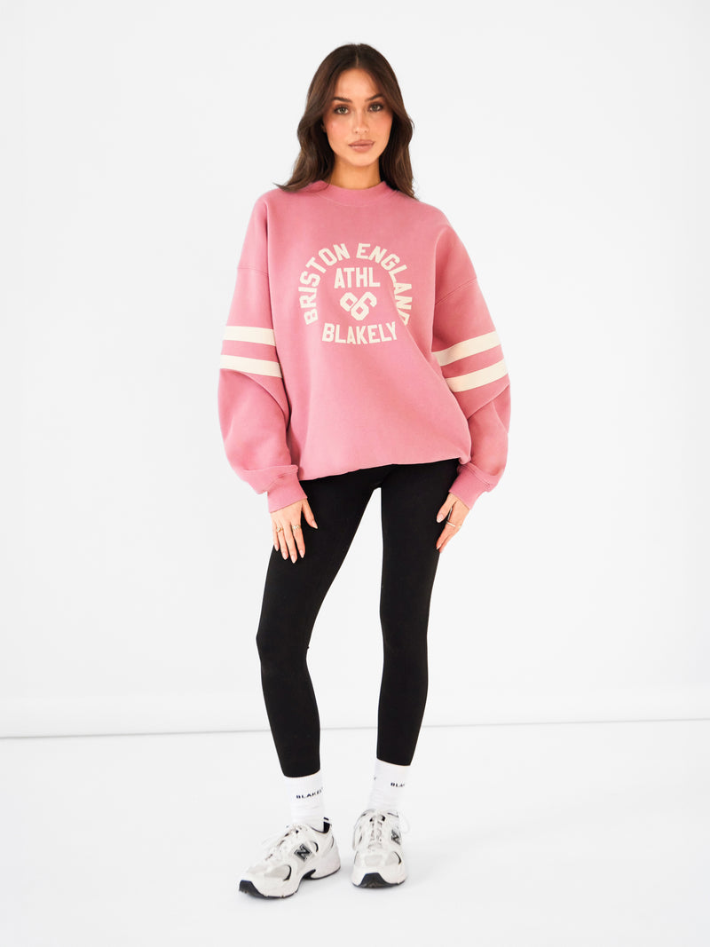 Briston Oversized Sweater - Warm Rose