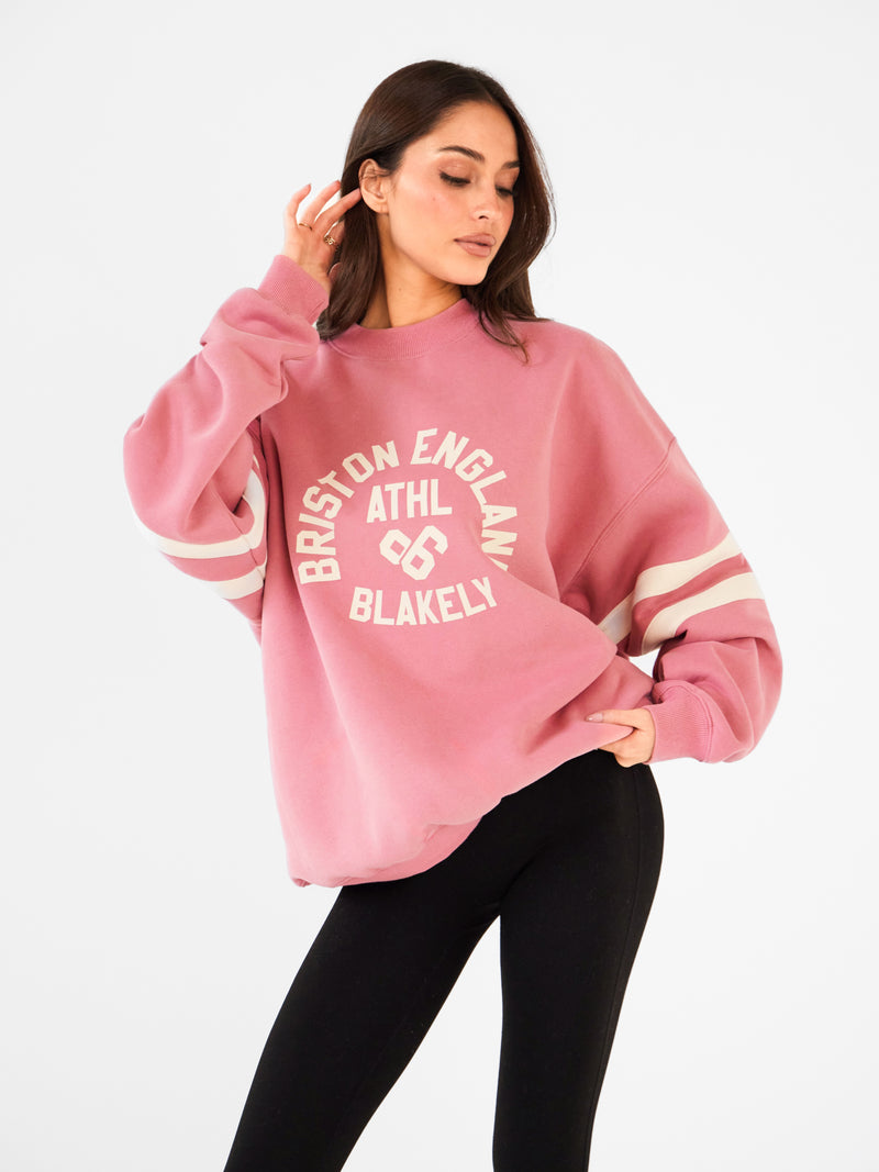 Briston Oversized Sweater - Warm Rose