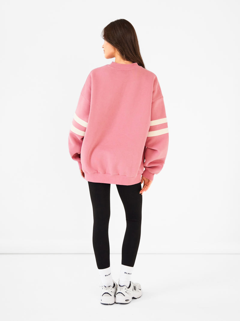 Briston Oversized Sweater - Warm Rose