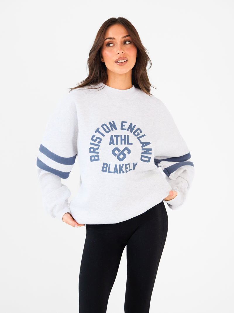 Briston Oversized Sweater - Marl White