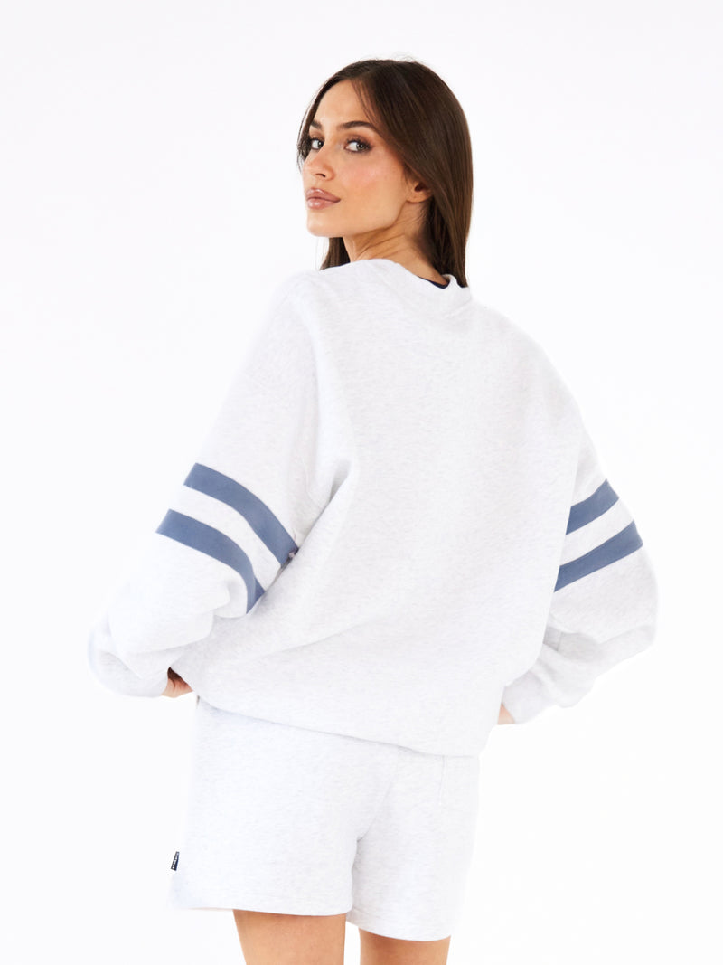 Briston Oversized Sweater - Marl White