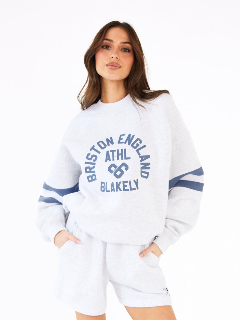 Briston Oversized Sweater - Marl White