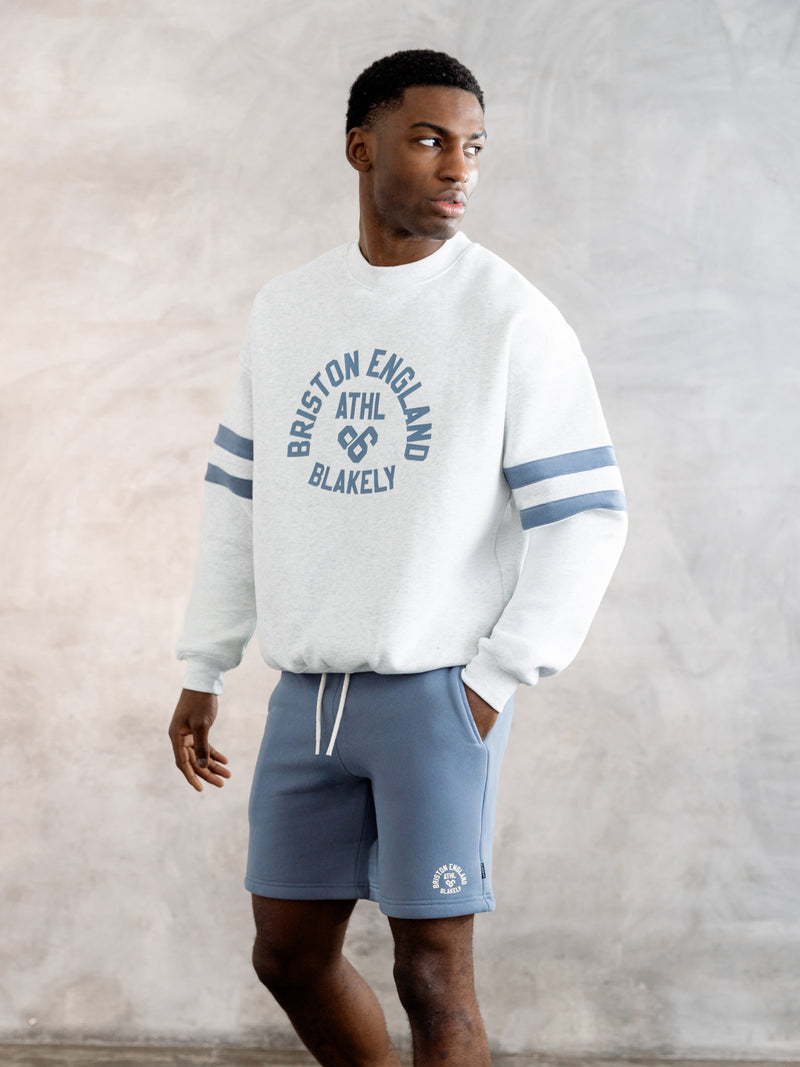 Briston Relaxed Sweater - Marl White