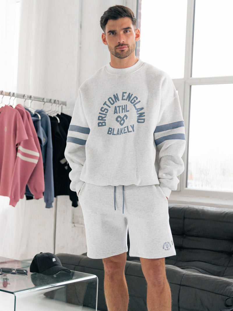 Briston Relaxed Sweater - Marl White