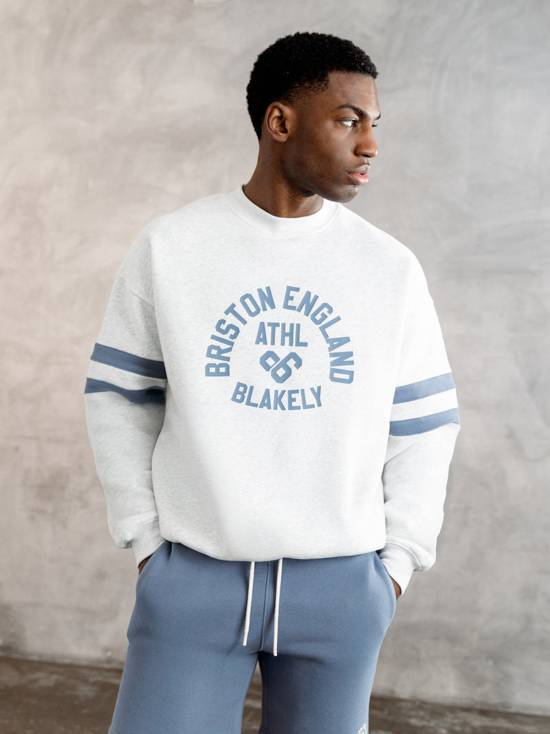 Briston Relaxed Sweater - Marl White