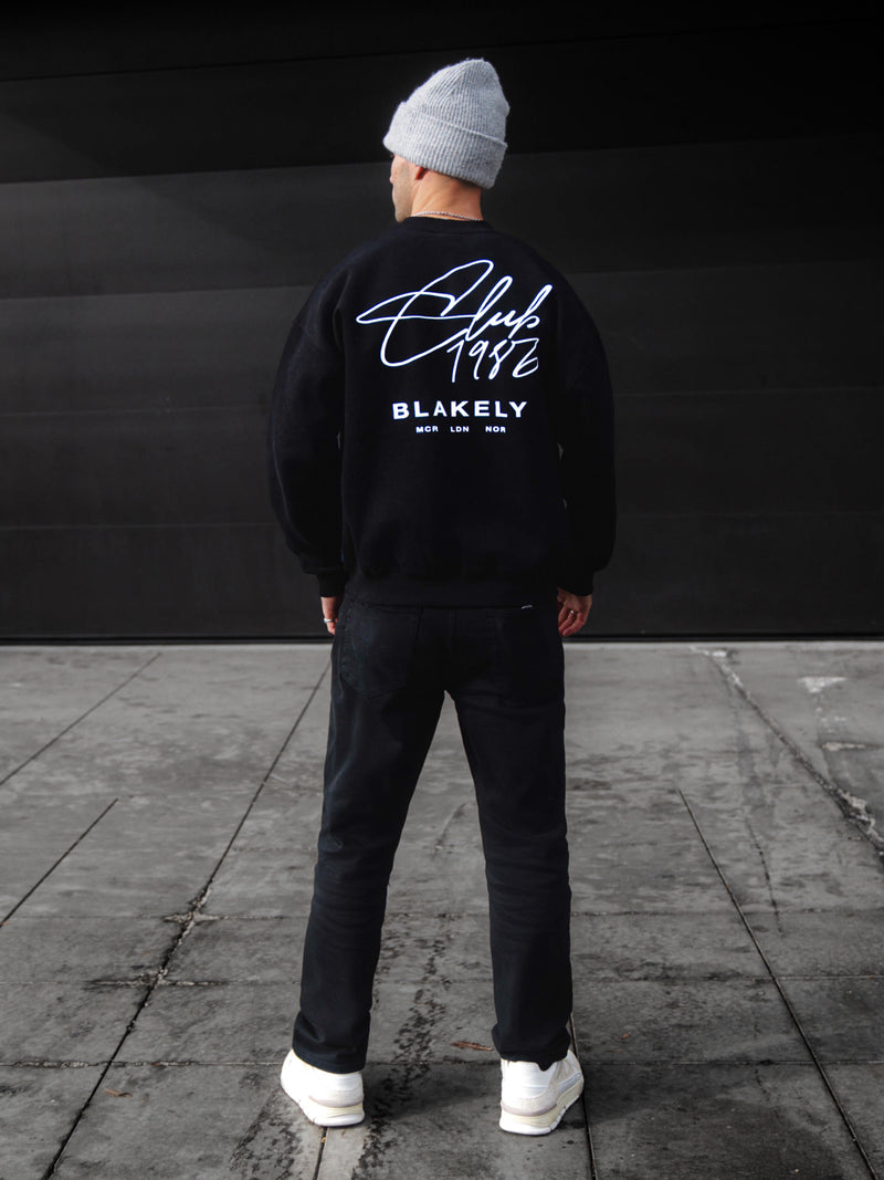 Club Relaxed Sweater - Black