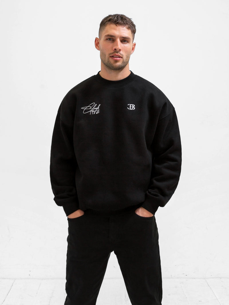 Club Relaxed Sweater - Black